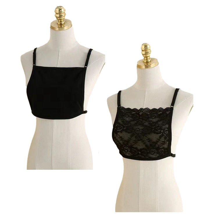 Nėriniuotos krūtinės klasikinė mada nėriniuota seksuali vidinė netikra apykaklė krūtinės aksesuarai mados temperamentas moteriška krūtinės plėvelė