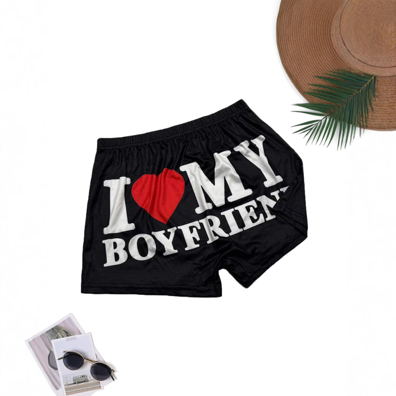 Europske i američke vanjske trgovine ljetne retro ulične kratke hlače s tiskom slova Y2K Harajuku udobne prozračne sportske kratke hlače za jogu