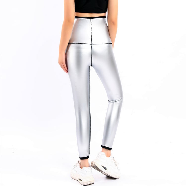 Дамски топ с къс ръкав, с прилепнал крой, за отслабване, спортна тениска, за фитнес, бягане, потни дрехи, потни панталони