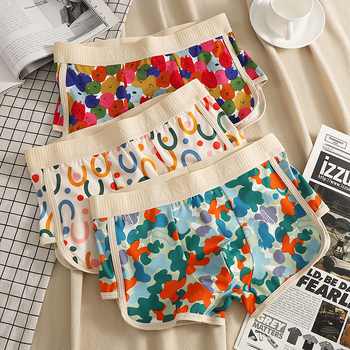 Ανδρικά εσώρουχα με έγχρωμη εκτύπωση, χαριτωμένο στυλ, με μέση, άνετο και φιλικό προς το δέρμα, Zhongshan Wholesale
