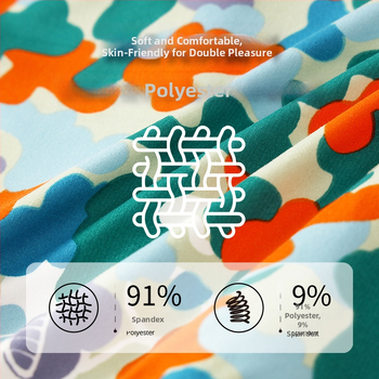 Ανδρικά εσώρουχα με έγχρωμη εκτύπωση, χαριτωμένο στυλ, με μέση, άνετο και φιλικό προς το δέρμα, Zhongshan Wholesale