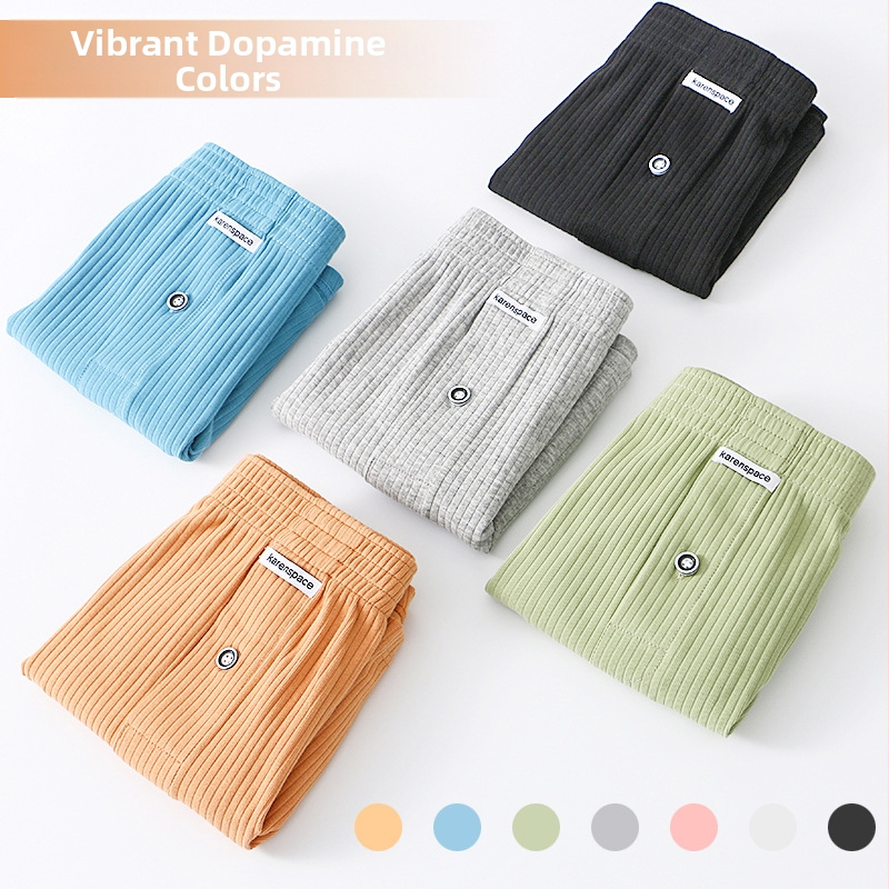 Мъжки панталон Aro с резба, еластично памучно бельо, удобни широки, големи размери, боксерки, пижама, боксерки, мъжки панталони