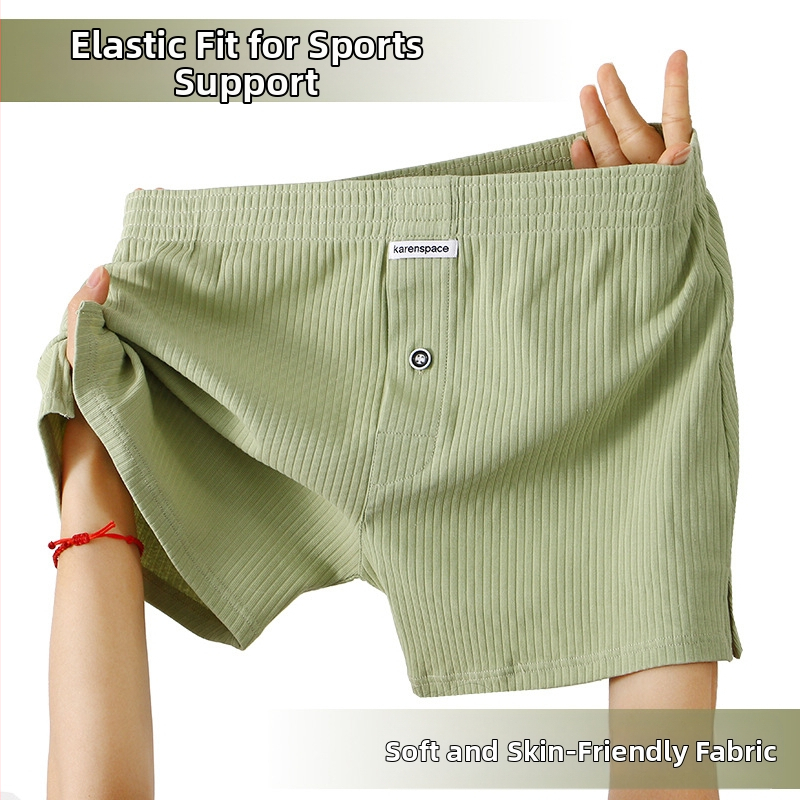 Мъжки панталон Aro с резба, еластично памучно бельо, удобни широки, големи размери, боксерки, пижама, боксерки, мъжки панталони