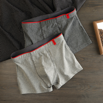 Ανδρικά Εσώρουχα Βαμβακερά Αθλητικά Ανδρικά Σορτς Αναπνέοντα Μοντέρνα Μποξεράκια Ριγέ Άνετα Νεανικά Μποξεράκια για Μεγάλα Μεγέθη