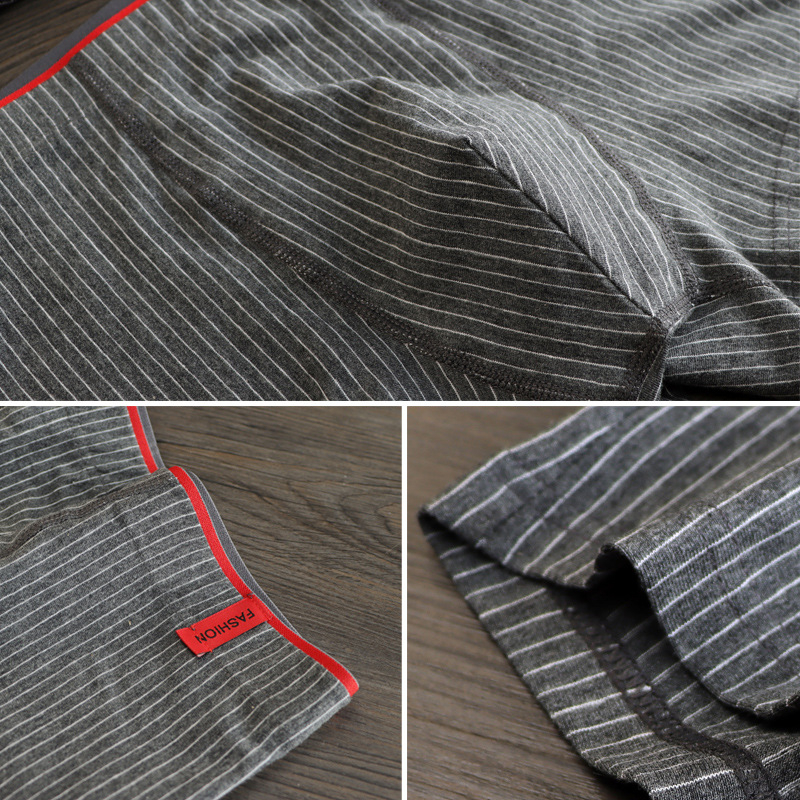 Lenjerie intimă pentru bărbați, bumbac, sport, pantaloni scurți pentru bărbați, boxeri la modă, respirabili, cu dungi, confortabili, mărime plus, boxeri pentru tineri