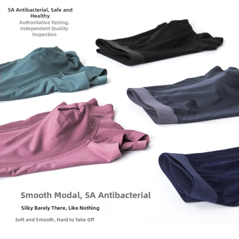 Νέα ανδρικά εσώρουχα modal για άνοιξη και καλοκαίρι, χονδρικής, αναπνεύσιμα, υψηλής ελαστικότητας, αντιβακτηριακά, χωρίς ραφές, εσώρουχα μπόξερ για αγόρια