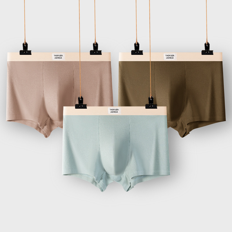 Muško donje rublje od čistog pamuka 7A, antibakterijskog konca za međunožje, srednjeg struka, brzosušeće, široke, udobne, prozračne bokserice za dječake