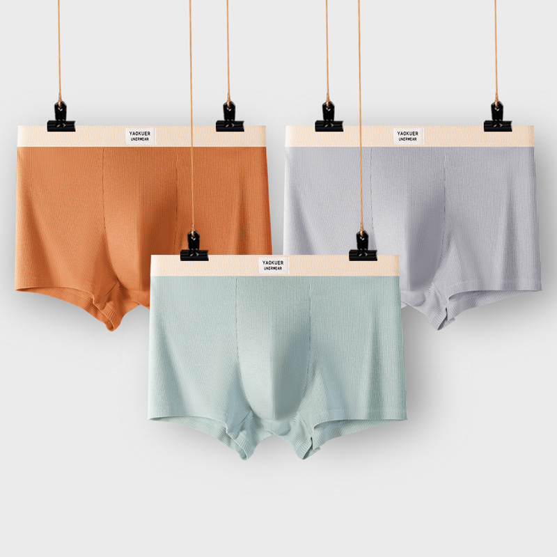 Muško donje rublje od čistog pamuka 7A, antibakterijskog konca za međunožje, srednjeg struka, brzosušeće, široke, udobne, prozračne bokserice za dječake