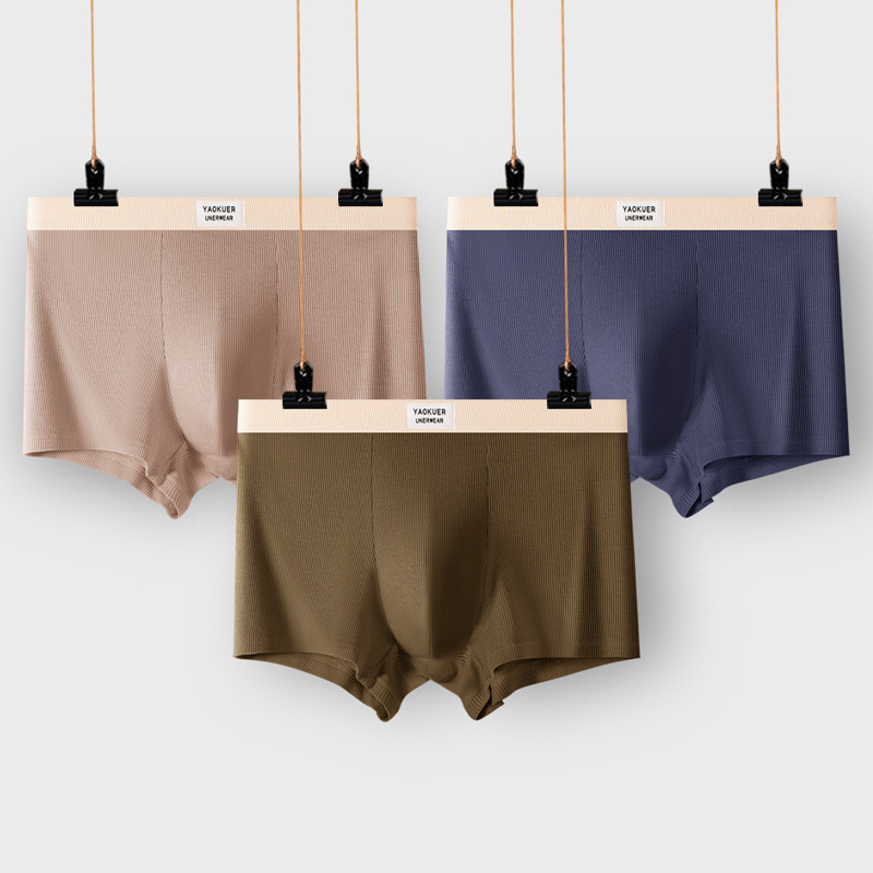 Muško donje rublje od čistog pamuka 7A, antibakterijskog konca za međunožje, srednjeg struka, brzosušeće, široke, udobne, prozračne bokserice za dječake