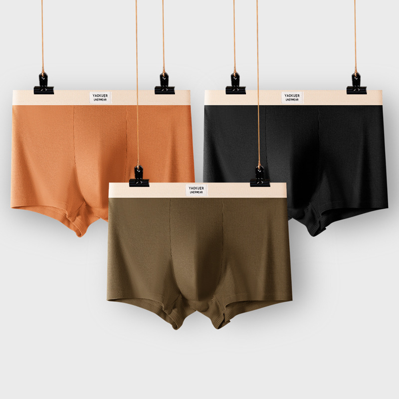 Muško donje rublje od čistog pamuka 7A, antibakterijskog konca za međunožje, srednjeg struka, brzosušeće, široke, udobne, prozračne bokserice za dječake