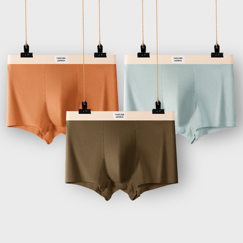 Muško donje rublje od čistog pamuka 7A, antibakterijskog konca za međunožje, srednjeg struka, brzosušeće, široke, udobne, prozračne bokserice za dječake