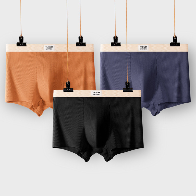 Muško donje rublje od čistog pamuka 7A, antibakterijskog konca za međunožje, srednjeg struka, brzosušeće, široke, udobne, prozračne bokserice za dječake