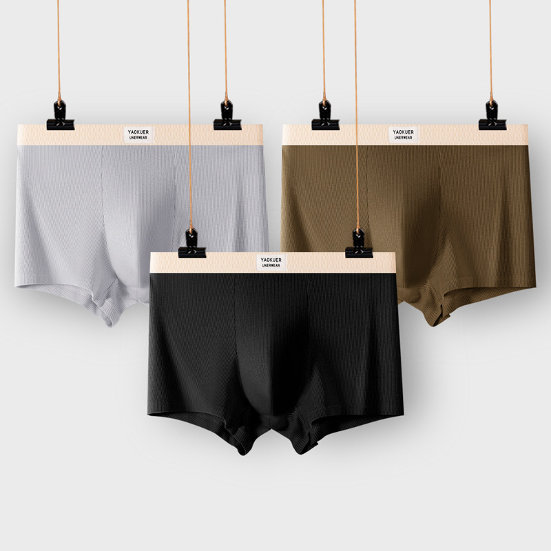 Muško donje rublje od čistog pamuka 7A, antibakterijskog konca za međunožje, srednjeg struka, brzosušeće, široke, udobne, prozračne bokserice za dječake