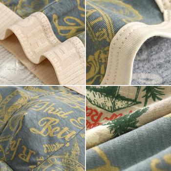 Ανδρικά Εσώρουχα Ανδρικά Μποξεράκια από Καθαρό Βαμβάκι Άνετα, Αναπνέοντα, Ανδρικά Εξατομικευμένα Τυπωμένα, Μοντέρνα, Χαλαρά, Τετράγωνα Κοντά Παντελόνια