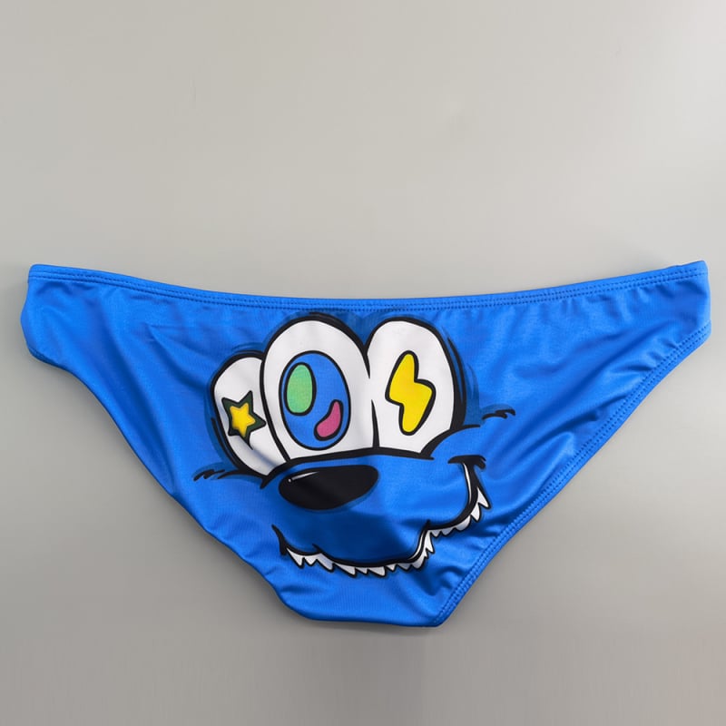 SEOBEAN chiloți noi pentru bărbați, talie joasă, sexy, din poliester, cu desene animate, imprimare digitală, lenjerie intimă cu un singur strat