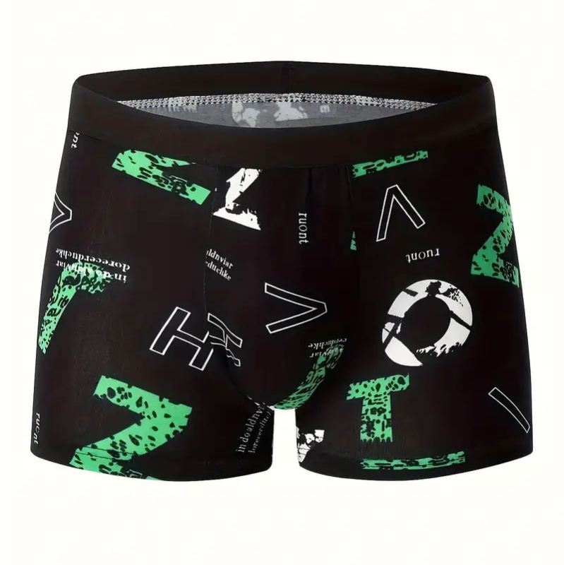 Lenjerie intimă casual respirabilă pentru bărbați, lenjerie intimă imprimată, amuzant, sexy, boxeri, europene și americane, confortabilă și interesantă