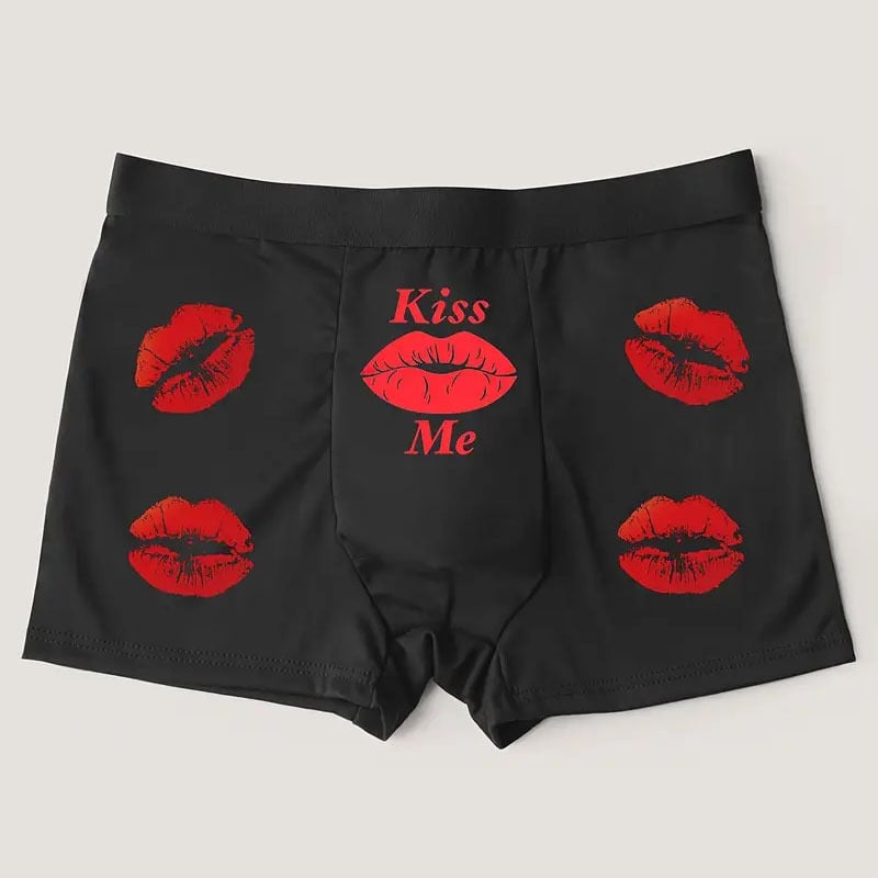 Lenjerie intimă casual respirabilă pentru bărbați, lenjerie intimă imprimată, amuzant, sexy, boxeri, europene și americane, confortabilă și interesantă