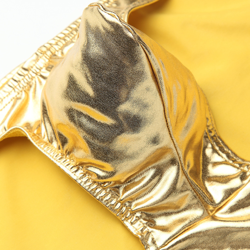 Мъжко триъгълно кожено бельо от трансграничен източник, секси ниска талия, U-изпъкнала чанта, мъжки слипове за Европа и Съединените щати