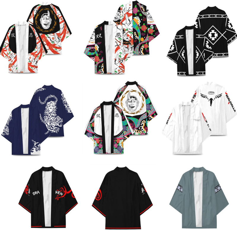 3D Anime Cos Δημοφιλές Tokyo Avengers Anime Peripheral 3D Εκτυπωμένο Κιμονό Μανδύα με Φτερά Υφαντό Φούτερ