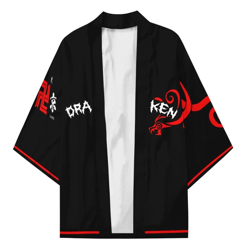 3D Anime Cos Δημοφιλές Tokyo Avengers Anime Peripheral 3D Εκτυπωμένο Κιμονό Μανδύα με Φτερά Υφαντό Φούτερ