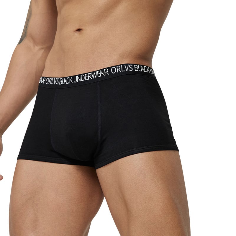 Boxeri sport ORLVS modal pentru bărbați, culoare uni, elastici, cu uscare rapidă, cu model U convex, OR6115