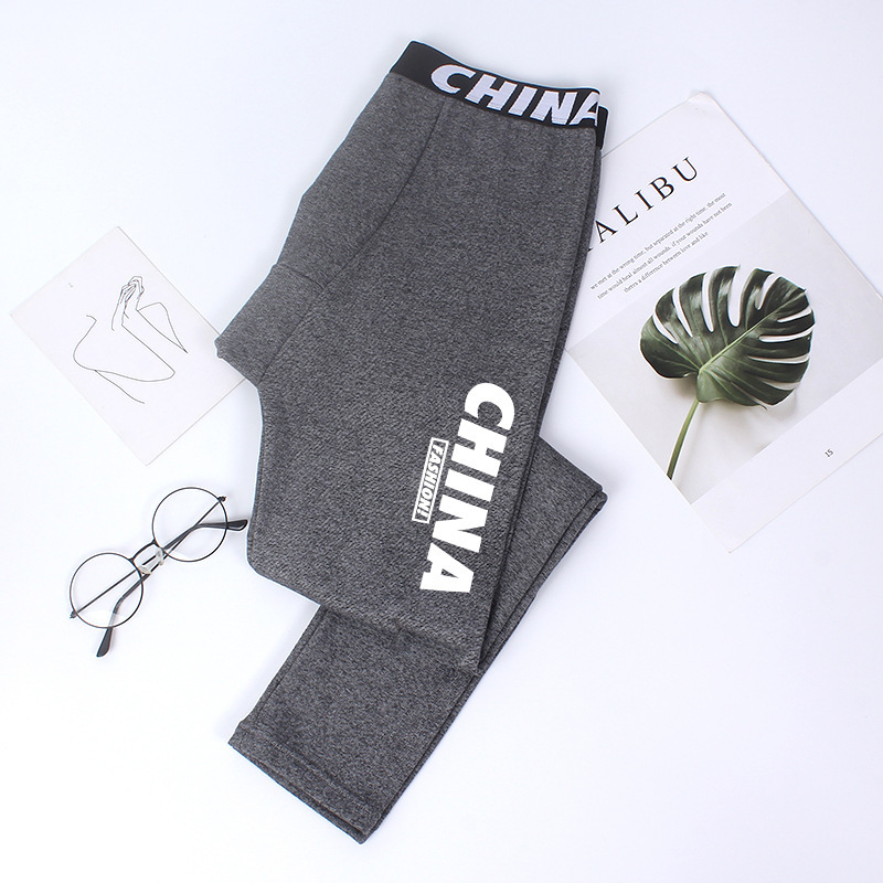 Pantaloni de toamnă pentru bărbați, strat de bază subțire, din fleece periat, la modă, personalitate, termici, pantaloni din fleece, pantaloni de iarnă casual versatil