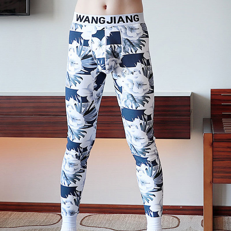 2018. aasta sügis- ja talveuued meeste soojad püksid, fliisvoodriga, paksendatud põlvekaitsmed, kitsad trükitud meeste paksendatud retuusid, meeste puuvillased püksid