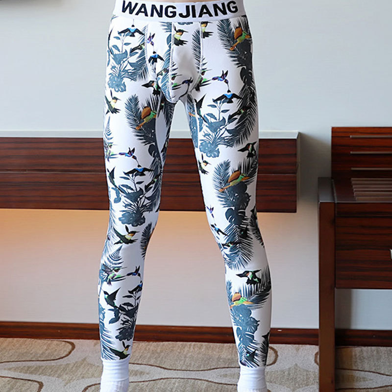 2018. aasta sügis- ja talveuued meeste soojad püksid, fliisvoodriga, paksendatud põlvekaitsmed, kitsad trükitud meeste paksendatud retuusid, meeste puuvillased püksid