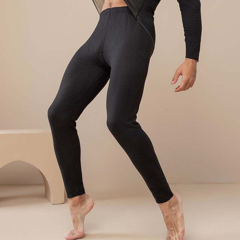 Sügispüksid Meeste soojad püksid Sügis- ja talvefliisvoodriga villast siidist kahepoolsed fliisist paksendatud alusega soojad püksid