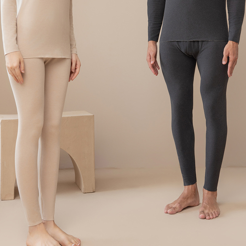 Sügispüksid Meeste soojad püksid Sügis- ja talvefliisvoodriga villast siidist kahepoolsed fliisist paksendatud alusega soojad püksid