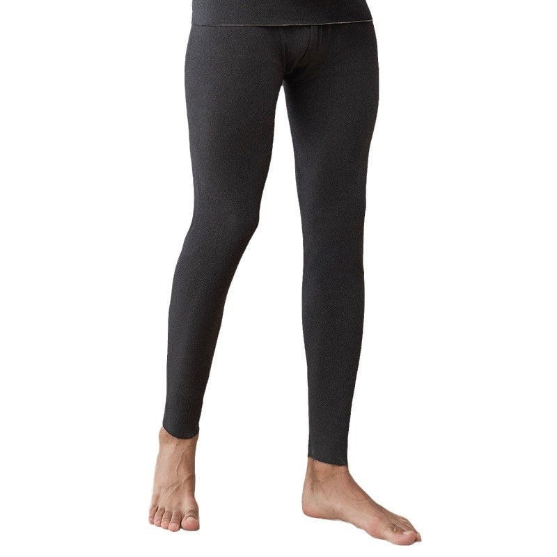 Sügispüksid Meeste soojad püksid Sügis- ja talvefliisvoodriga villast siidist kahepoolsed fliisist paksendatud alusega soojad püksid