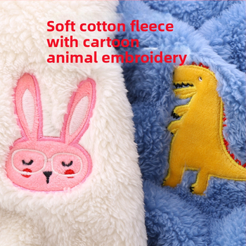 Laste korallfliisist kodukostüüm poistele ja tüdrukutele 22 sügis-talv pluss fliisist multifilmikomöödia lapsevanemale-lapsele mugav puuvillafliisist pidžaamakomplekt