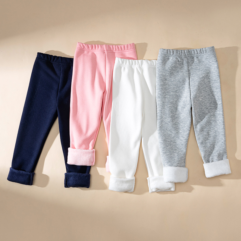 Tüdrukute allosas fliisvoodriga paksendatud lastepüksid, laste vabaajapüksid, talvised naiste beebipüksid õueriiete tootjad hulgimüügist