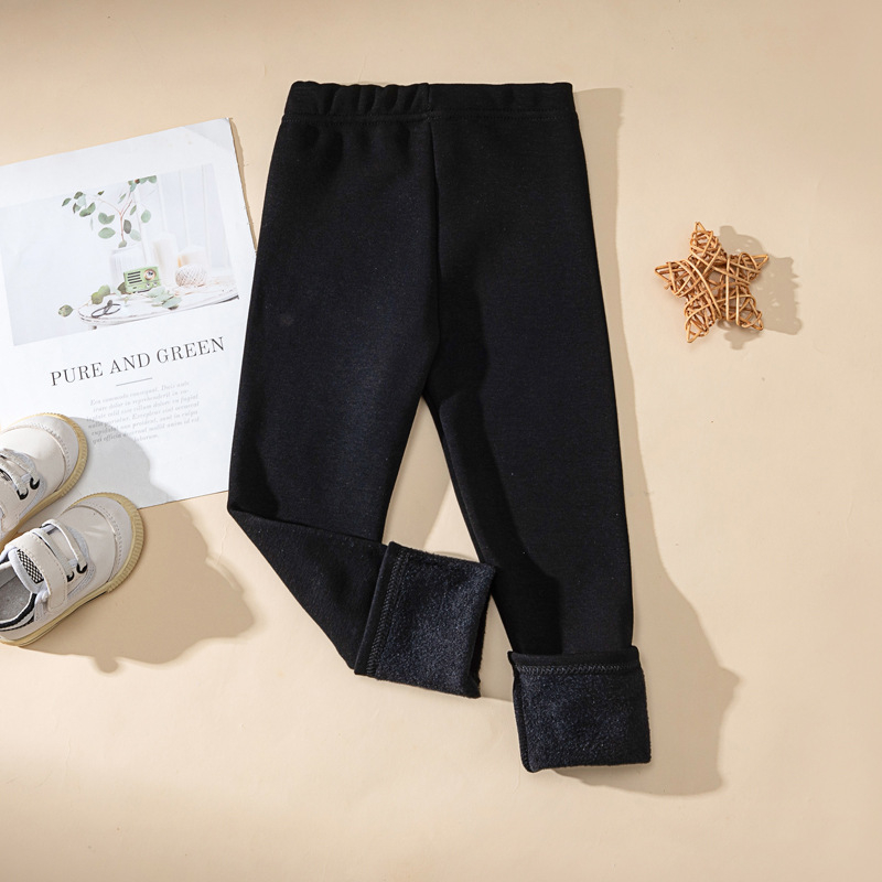 Tüdrukute allosas fliisvoodriga paksendatud lastepüksid, laste vabaajapüksid, talvised naiste beebipüksid õueriiete tootjad hulgimüügist