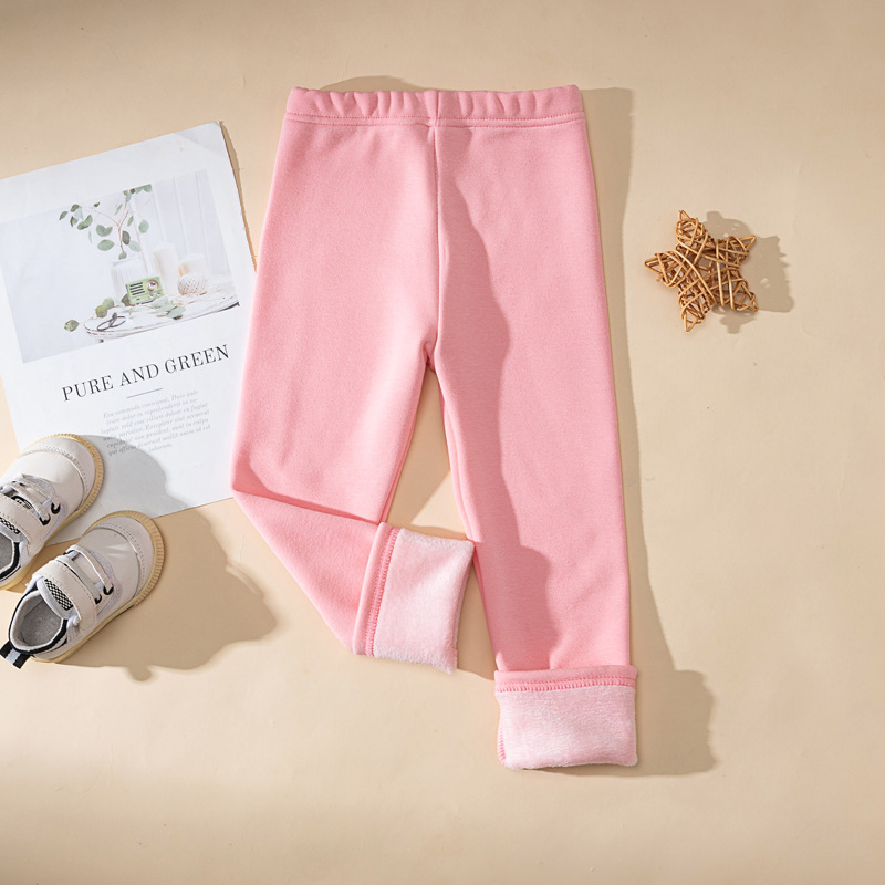 Tüdrukute allosas fliisvoodriga paksendatud lastepüksid, laste vabaajapüksid, talvised naiste beebipüksid õueriiete tootjad hulgimüügist