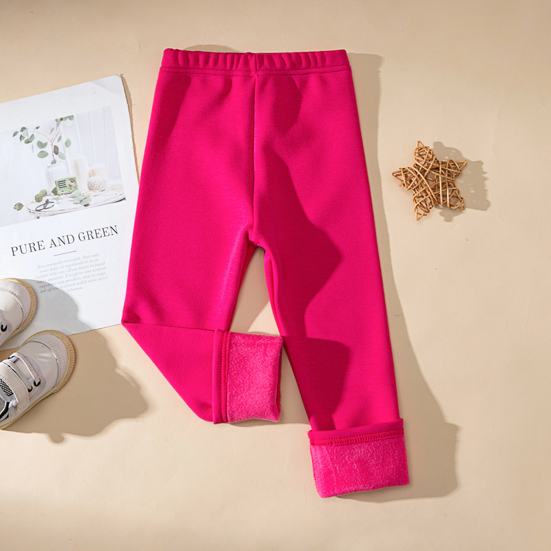 Tüdrukute allosas fliisvoodriga paksendatud lastepüksid, laste vabaajapüksid, talvised naiste beebipüksid õueriiete tootjad hulgimüügist