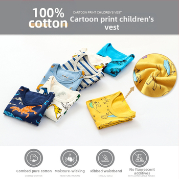 Dječji prsluk od pamuka za žene, donji dio za bebe, odvođenje vlage, proizvođači prsluka u obliku slova I za malu i srednju djecu, veleprodaja