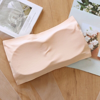 Õmblusteta ühes tükis Ice Silk hingavast võrgust rinnaümbrisega õlapaelteta üherealine Ice Silk paljastumisvastane seljatugedega aluspesu