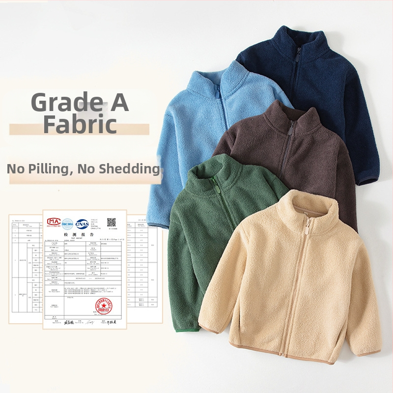 [Родителска рокля за семейство] Меко! Нуо Джи Джи! Плюшено детско палто с яка стойка, топло за възрастни wy2301