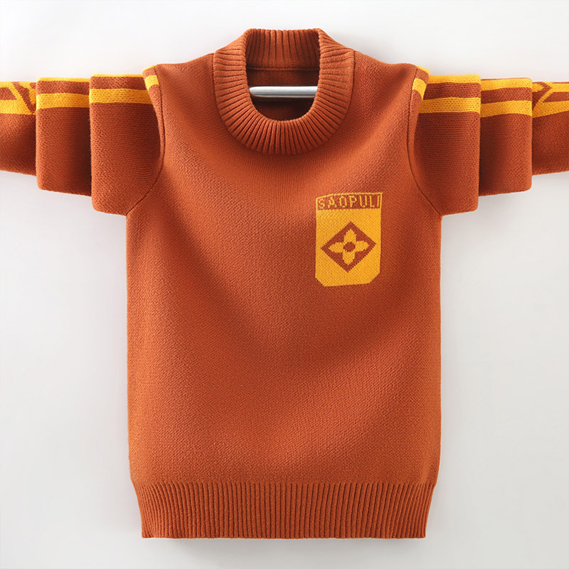 Poiste sügis-talve kampsun paksendatud 2023. aasta uus laste puuvillasest niidist poiste Korea stiilis kampsun