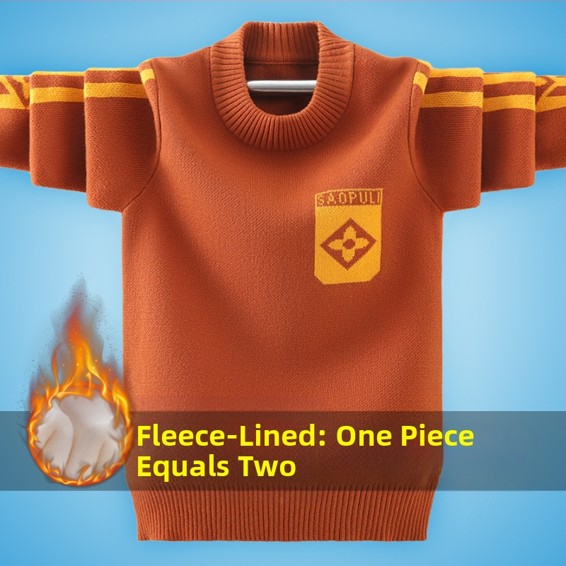 Poiste sügis-talve kampsun paksendatud 2023. aasta uus laste puuvillasest niidist poiste Korea stiilis kampsun