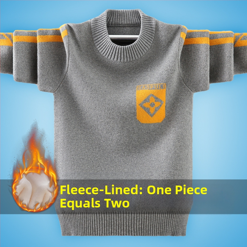 Poiste sügis-talve kampsun paksendatud 2023. aasta uus laste puuvillasest niidist poiste Korea stiilis kampsun