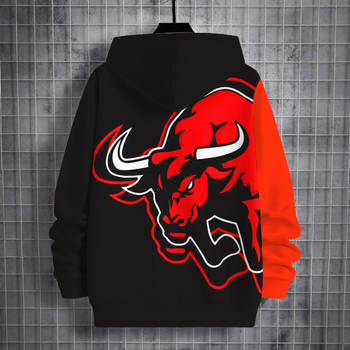 Трансгранична външна търговия, пуловер с качулка за свободното време, спортен 3D печат, пуловер с дълъг ръкав, свободен пуловер, палто с качулка