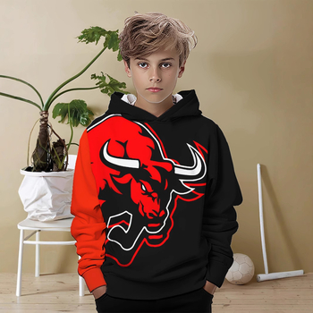 Трансгранична външна търговия, пуловер с качулка за свободното време, спортен 3D печат, пуловер с дълъг ръкав, свободен пуловер, палто с качулка