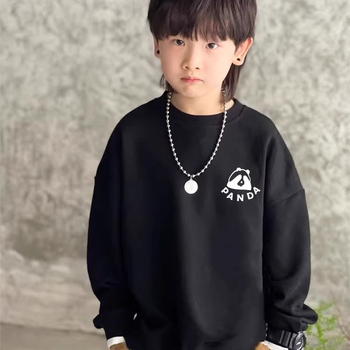 Laste maiussärk Uus poiste sügis-talve maiussärk poistele ja tüdrukutele Beebi fliisvoodriga Paksendatud kampsunkaelusega Moodne stiilne vabaaja topp