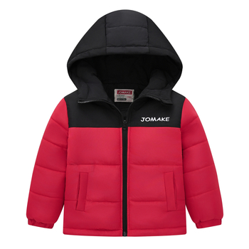 Jesenska i zimska nova odjeća za dječake i djevojčice za veliku djecu u boji, ležerna odjeća s vezom i pamučnom podstavom, modna debela jakna s kapuljačom, vjetrootporna i džepna, s pamučnom podstavom