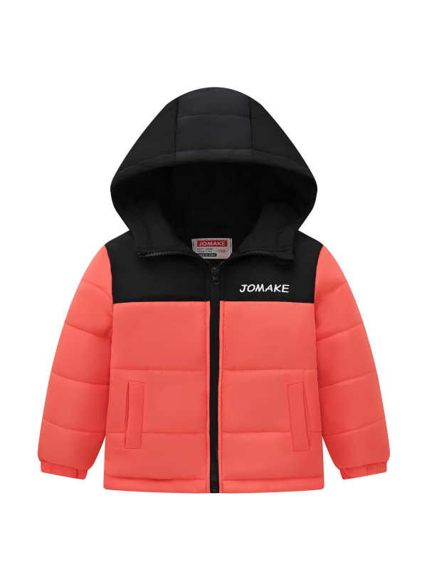 Jesenska i zimska nova odjeća za dječake i djevojčice za veliku djecu u boji, ležerna odjeća s vezom i pamučnom podstavom, modna debela jakna s kapuljačom, vjetrootporna i džepna, s pamučnom podstavom