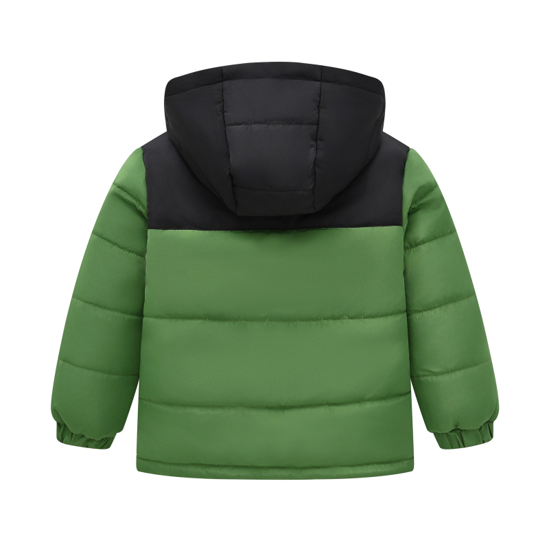 Jesenska i zimska nova odjeća za dječake i djevojčice za veliku djecu u boji, ležerna odjeća s vezom i pamučnom podstavom, modna debela jakna s kapuljačom, vjetrootporna i džepna, s pamučnom podstavom