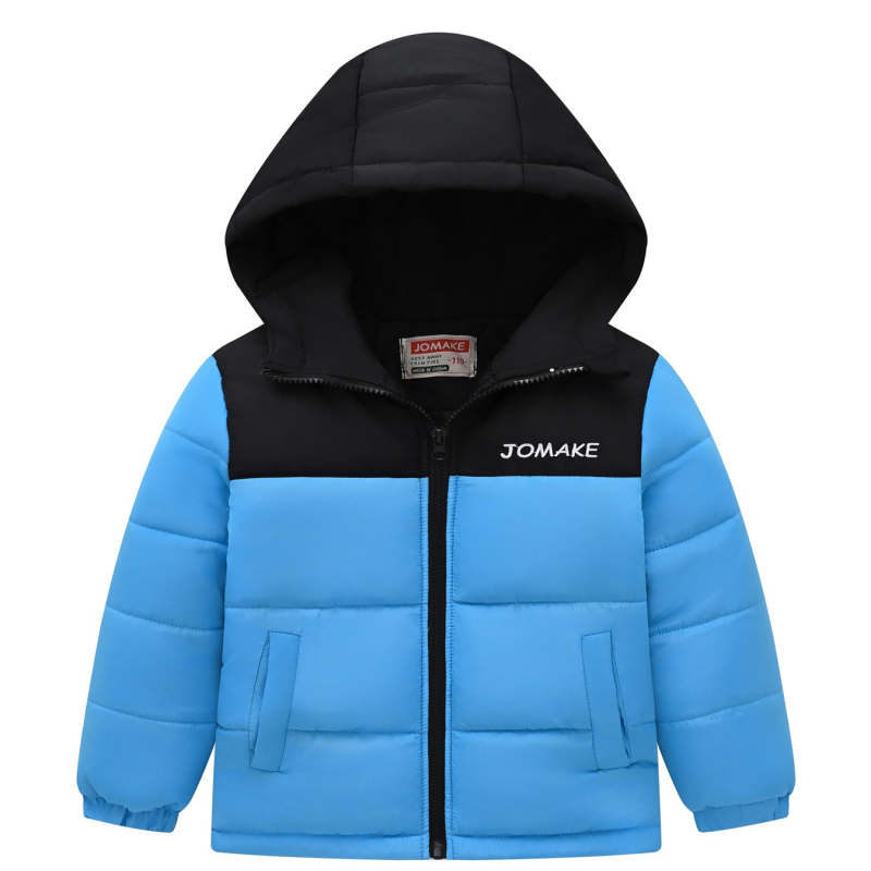 Jesenska i zimska nova odjeća za dječake i djevojčice za veliku djecu u boji, ležerna odjeća s vezom i pamučnom podstavom, modna debela jakna s kapuljačom, vjetrootporna i džepna, s pamučnom podstavom