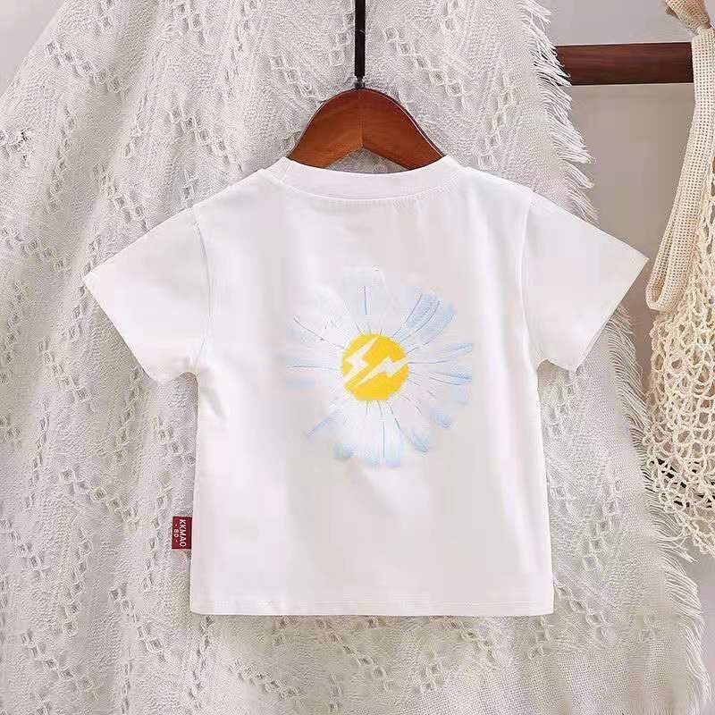 Costum de vară pentru băieți 2023, nou-născut, coreean, cu mânecă scurtă, cămașă frumoasă de vară pentru bebeluși, din două piese, la modă